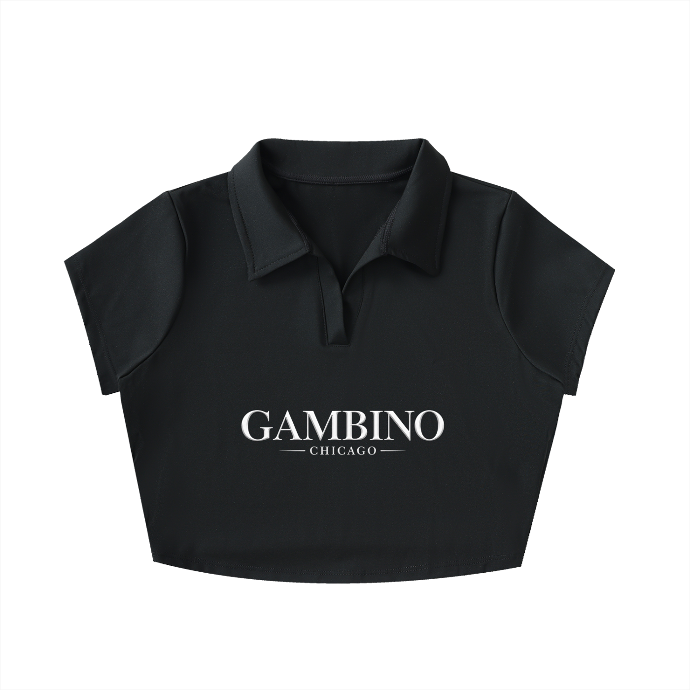 OG V-Neck Lapel Crop Top