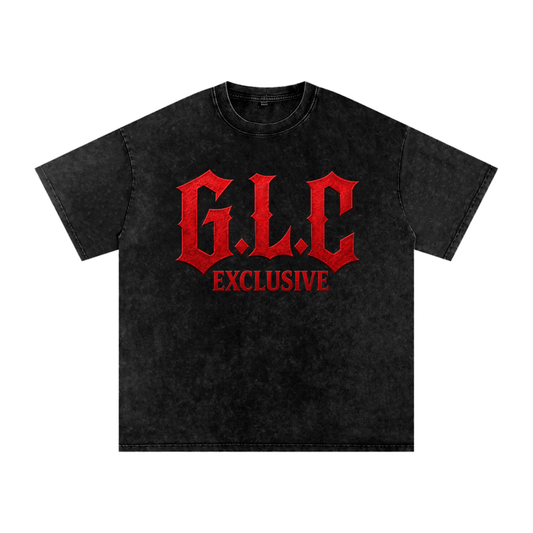 GAMBINO LIFESTYLE CHICAGO Snow Washed Oversized Cotton T-Shirt